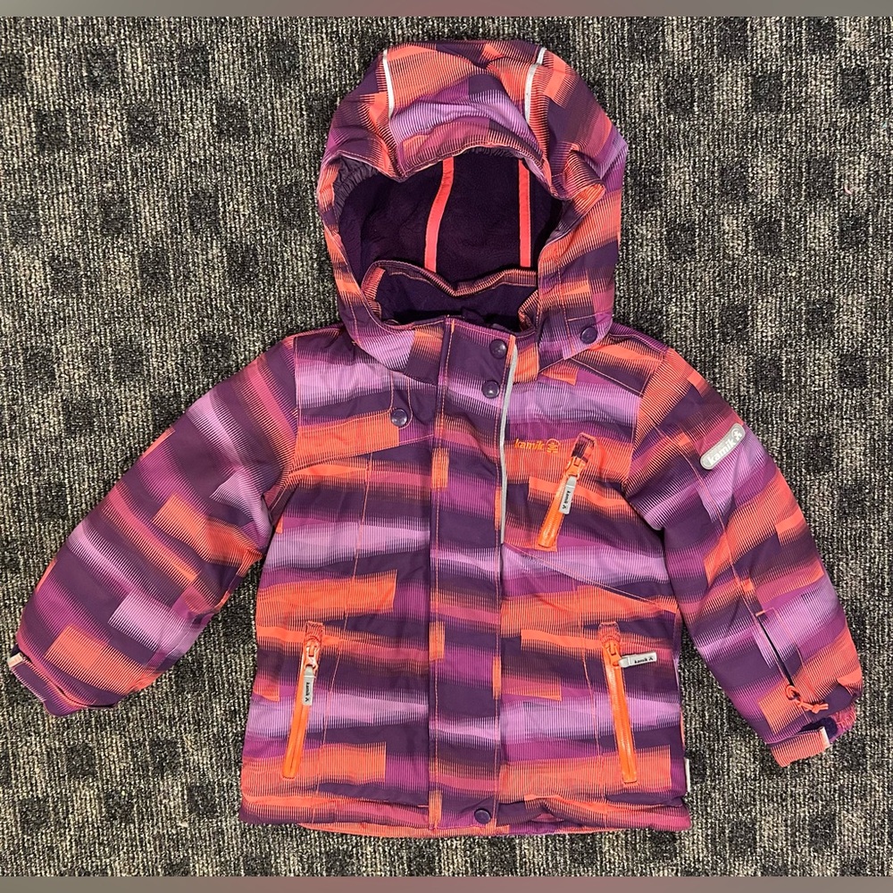 Kamik Girls Evie ski jacket in size 4